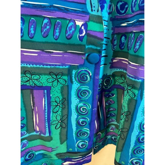 Vintage Stephanie Thomas Blazer bold beautiful oversized easy to wear comfortabl - Picture 5 of 8